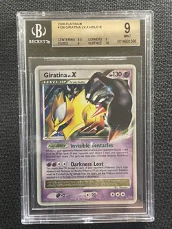 Pokemon Card BGS 9 Giratina lv.X Platinum Holo Ultra Rare 2009 124/127 - Image 1