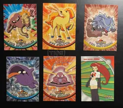 1999-00 Topps Pokemon TV Animation Series 2 - lot of 6 cards NM ⭐ - Image 1