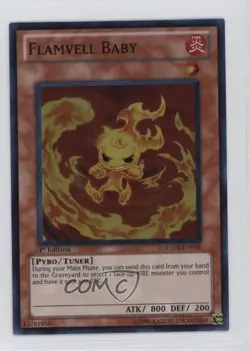Flamvell Baby 1st Ed. YuGiOh Hidden Arsenal 2 #HA02-EN016 2010 0b3 - Image 1