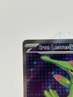 Pokemon TCG Iron Leaves EX Scarlet & Violet Temporal Forces 186/162 Holo Card NM - Image 3