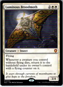Luminous Broodmoth 144 M Commander: Bloomburrow MTG Near Mint - Image 1