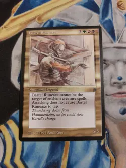 Bartel Runeaxe MTG Legends Rare Legendary Creature Near-Mint x1 - Image 1