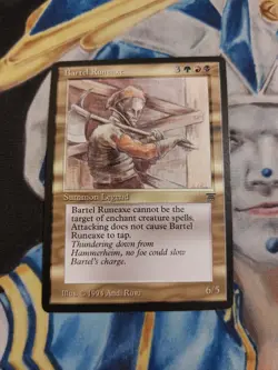 Bartel Runeaxe MTG Legends Rare Legendary Creature Near-Mint x1 - Image 2