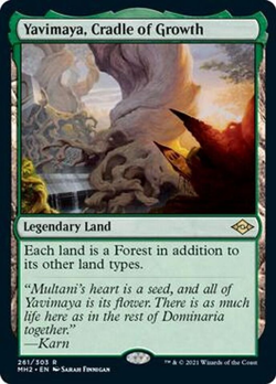 mtg magic yavimaya, cradle of growth ENGLISH berceau de croissance horizons - Image 1