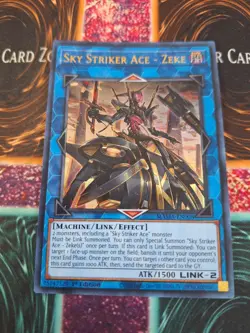 Yugioh Sky Striker Ace - Zeke MAMA-EN008 Ultra Rare 1st Edition Near Mint - Image 1