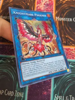 Yugioh Knightmare Phoenix FLOD-EN046 Super Rare 1st Edition Near Mint - Image 2