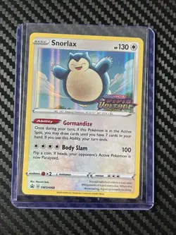 Pokemon TCG Snorlax Promo Card Swsh068 Stamped Vivid Voltage Near Mint - Image 1