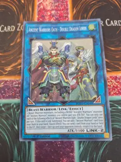 Yugioh Ancient Warriors Oath - Double Dragon Lords ROTD-EN048 Super 1st Ed NM - Image 1