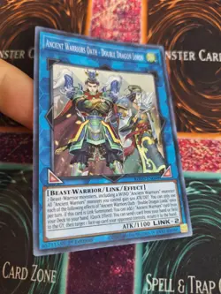 Yugioh Ancient Warriors Oath - Double Dragon Lords ROTD-EN048 Super 1st Ed NM - Image 2