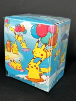 [Opened unused]Flying & Surfing Pikachu Deck Box Japanese Pokemon Center - Image 2