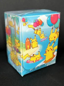[Opened unused]Flying & Surfing Pikachu Deck Box Japanese Pokemon Center - Image 5