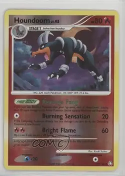 Houndoom Reverse Foil Pokemon Diamond & Pearl Legends Awakened #57 2008 1ch8 - Image 1