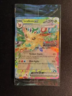 Pokemon TCG Leafeon Ex 006/131 Prismatic Evolutions Stamped Sealed - Image 1