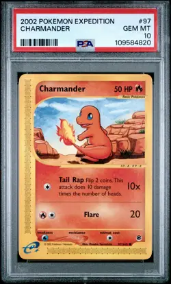 2002 POKEMON EXPEDITION #97 CHARMANDER PSA 10 - Image 1