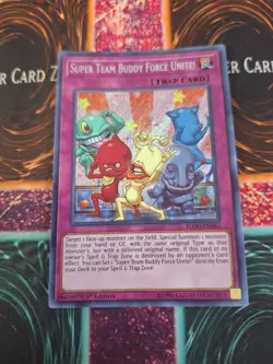 Yugioh Super Team Buddy Force Unite! FLOD-EN081 Secret Rare 1st Edition NM - Image 1
