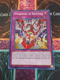 Yugioh Awakening of Nephthys HISU-EN011 Super Rare 1st Edition Near Mint - Image 1