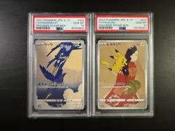 PSA 10 CRAMORANT 226/S-P PIKACHU 227/S-P SEQUENTIAL STAMP JAPANESE POKEMON - Image 1