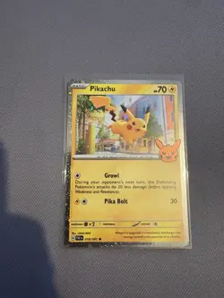 Pikachu 018/091 Cosmos Holo 2024 Pokemon TCG Trick or Trade Halloween - Image 1