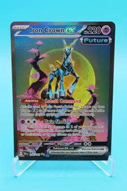 Pokemon TCG 2024 Iron Crown ex 206/162 SV05: Temporal Forces Holo NM - Image 1