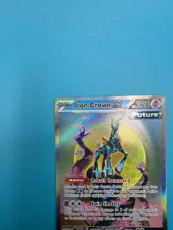 Pokemon TCG 2024 Iron Crown ex 206/162 SV05: Temporal Forces Holo NM - Image 3