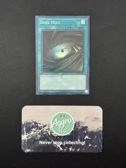 Dark Hole - Yugioh LOB-EN052 Unlimited Super Rare NM - Image 1