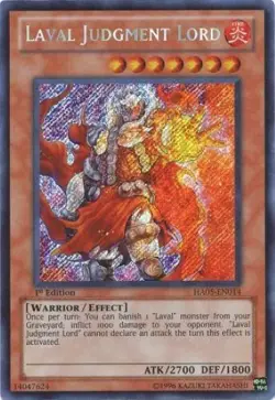 LAVAL JUDGMENT LORD (HA05-EN014) - YuGiOh Secret Rare 1st Ed. Monster - Image 1