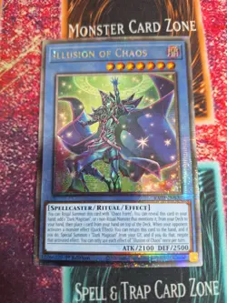 Yu-Gi-Oh! Illusion of Chaos RA02-EN020 Quarter Century Secret 1st Edition NM - Image 1