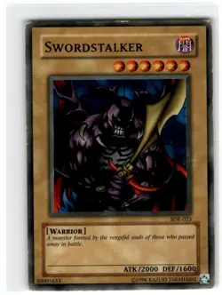 Yu-Gi-Oh! Swordstalker Common SDK-025 Heavily Played Unlimited - Image 1