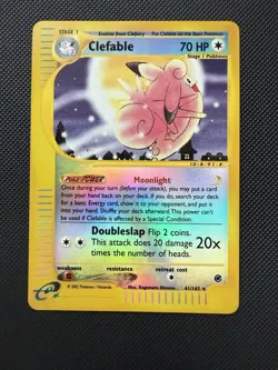 Pokemon Clefable 41/165 Expedition E-Series Reverse Holo Card WOTC - Image 1