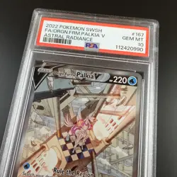 PSA 10 Origin Forme Palkia V 167/189 Astral Radiance Holo Graded Pokemon Card - Image 2