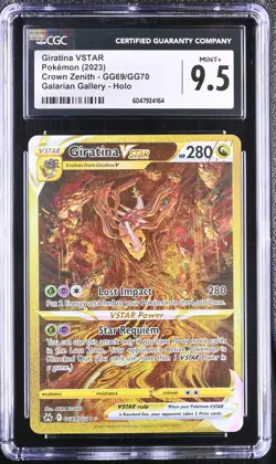 CGC 9.5 Giratina VSTAR Crown Zenith GG69/GG70 Galarian Gallery Pokemon Card psa - Image 1