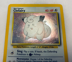 Pokemon Trading Card Game TCG Base Set Holo Clefairy 5/102 Black Ink Dot Error - Image 5
