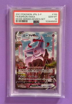 Espeon VMAX 189/S-P Eevee Heroes PROMO PSA 10 GEM MINT Japanese Pokemon Card - Image 1