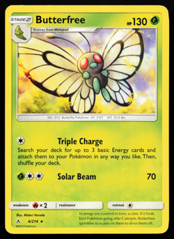 Butterfree 4/214 Unbroken Bonds Non-Holo Rare Lightly Played Pokemon Card - Image 1