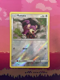 Pokemon Card Rattata Unbroken Bonds Reverse Holo 143/214 Near Mint - Image 1