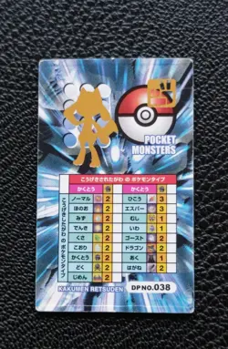 Riolu Pokemon Diamond & Pearl Kaku Menko Card No.038 Nintendo Japan F/S - Image 4