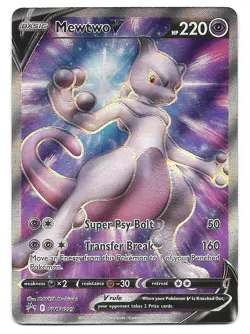 Mewtwo V SWSH229 SWSH: Sword & Shield Promo Cards Holo Pokemon TCG - NM - Image 1