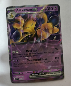 ALAKAZAM ex 050 SVP Scarlet Violet 151 Promo Ultra Rare Pokemon Card Near Mint - Image 1