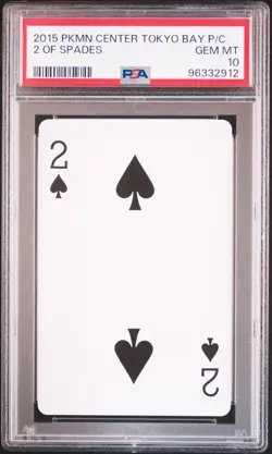 2013 POKEMON CENTER TOKYO BAY PLAYING CARDS 2 OF SPADES PSA 10 - Image 1