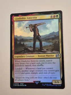 Gladiolus Amicitia, Final Fantasy MTG, FIN-224 FOIL - Image 1