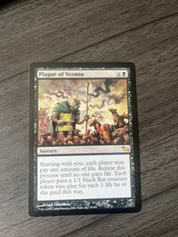 MTG: Shadowmoor: Plague of Vermin. Lightly Played. - Image 1