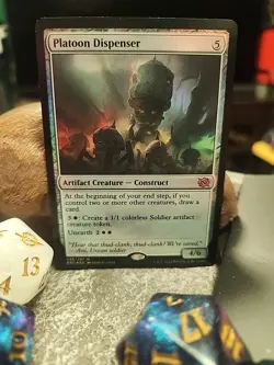 MTG Platoon Dispenser - Foil art - The Brothers' War #036/287 - Image 1