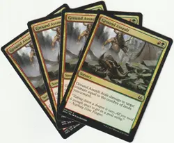✪ 4 MAGIC The Gathering GROUND ASSAULT Sorcery PLAYSET MM3/EN NM/EX - Image 1