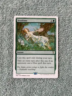 MTG Seedtime NM White Border Mystery Booster 2 R 0073 MB2 EDH Magic - Image 1