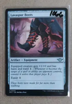 Lavaspur Boots - 243 - OTJ - NM - MTG Magic the Gathering - Image 1