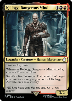 Kellogg, Dangerous Mind #106 | Near Mint | Fallout Magic MTG - Image 1