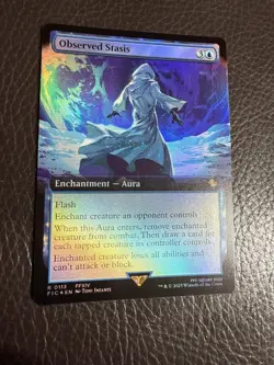 Mtg FIC Final Fantasy - Observed Stasis -NM Extended FOIL - Image 1
