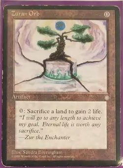 1x Zuran Orb LP x1 -- Ice Age -- MTG - Image 1