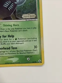 Pokemon 2006 Pinsir 24/92 Reverse Holo Rare | SWIRL Mint | Legend Maker-Stamped - Image 4