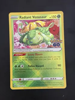 Radiant Venusaur #4 NM - Pokemon TCG: Sword & Shield Pokemon Go 2022 - Image 1